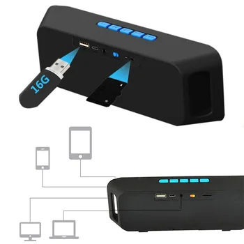 40W Portable Bluetooth Speaker Bevielio Lauko Stereo Vandeniui USB/TF/AUX FM Garsiakalbis GDeals