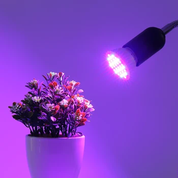 4PCS/Daug 36Leds Augalų LED Grow Light E27 viso Spektro LED Lempos, Lemputės, Patalpų Augalų Apšvietimas Žydėjimo Hydroponics Sistema Sodas