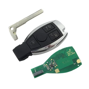 5vnt smart key 3 mygtuką, NEC ir BGA ir BŪTI KYDZ nuotolinis raktas su 315mhz 434MHZ Mercedes Benz Automobilį Nuotolinio Valdymo Metai 2000+