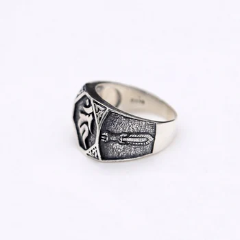 925 sterlingas sidabro Etninės Sanskrito Derliaus Vyrams, Moterims žiedas smulkių bižuterijos