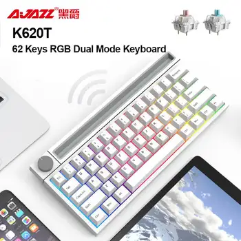 Ajazz K620T 62 Raktai Žaidimų Mechaninė Klaviatūra RGB 