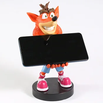 Anime Crash Bandicoot Veiksmų Skaičius, Žaidimas Mobiliojo telefono stovas PVC Veiksmų Skaičius, Surinkimo Modelis Žaislai Brinquedos