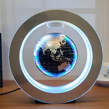 Apvalus LED Pasaulio Žemėlapyje Plūduriuojantis Pasaulyje Magnetic Levitation Šviesos Anti Gravity Magija