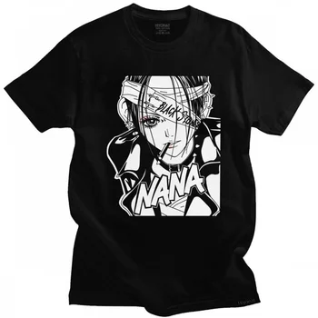 Asmenybės Manga Nana Osaki Marškinėliai Vyrams Harajuku Streetwear Marškinėlius Trumpas Rankovėmis Medvilnės marškinėliai Japonų Anime Tee Viršūnės
