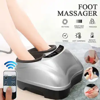 Atnaujinti Elektriniai Drebulys Foot Massager Oro Suspaudimo Infraraudonųjų Spindulių Šildymo Terapija Minkymo Shiatsu Sveikatos Priežiūros Mašina Su Nuotolinio
