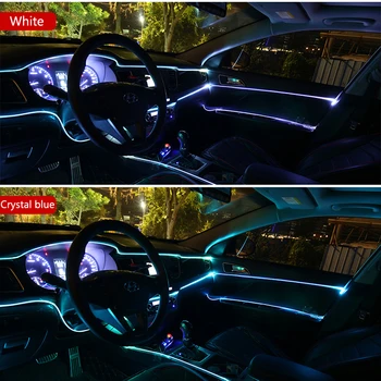 Automobilio LED EL Vielos Juostos Apdailos Juostos, Automobilių Žibintai Juostelės KIA RIO 