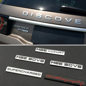 Automobilio Pusėje Kūno Lipdukai HSE SD V8 Metalo Logotipas Decal Land Rover Range Rover Defender