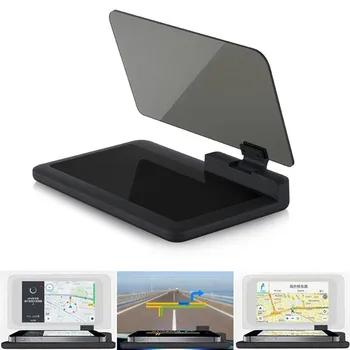 Automobilių GPS Navigatorius Automobilio Kalno Stovi Telefono Turėtojas Black Non-slip Mat Universalus Smartphone Projektorius HUD Head Up Display Turėtojas