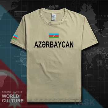 Azerbaidžano azerbaidžano vyrų t marškinėliai mados 2017 megztiniai tautos grupė medvilnės marškinėliai drabužių tees šalių sporto vėliava AZE