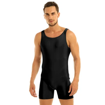 Baleto Vyrų maudymosi kostiumėlį Gimnastikos Mens Sporto Triko Sporto Bodysuit Šokių Leotard Biketard Unitard Leotard Gimnastikos maudymosi kostiumėlį