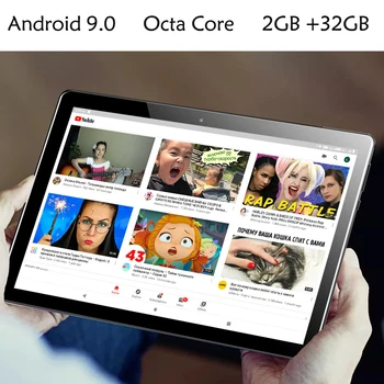 BDF 10.1 Colių Tablečių Android OS 9.0 4G Mobiliojo ryšio Telefono Skambučių 2GB RAM, 32GB ROM 1280×800 GPS 5000mAh Battary AI-greitis-iki