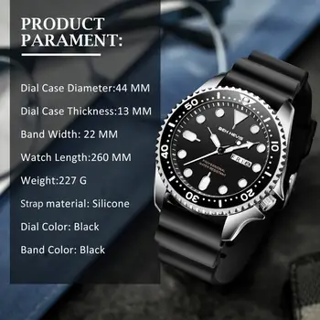 Ben Nevis vyriški Laikrodžiai Kvarcinis Analoginis laikrodis su Dienos Šviesos Rankas Karinės Žiūrėti Vandeniui Gumos Dirželis Laikrodis Žmogui