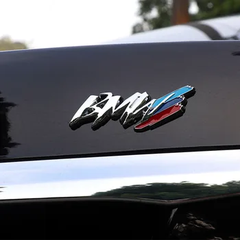 BMW m3, m5 1 3 4 5 serijos x1 x3 x5 M automobilių Stiliaus Kinijos ju modifikuoti sparno pusėje logotipas automobilių lipdukas apdailos reikmenys