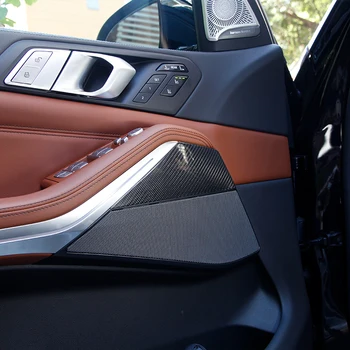 BMW X5 G05 X7 G07 2019 2020 Nekilnojamojo Anglies Pluošto Automobilių Vidaus Duris Dekoratyvinis Skydas Priedai 4 vnt/set