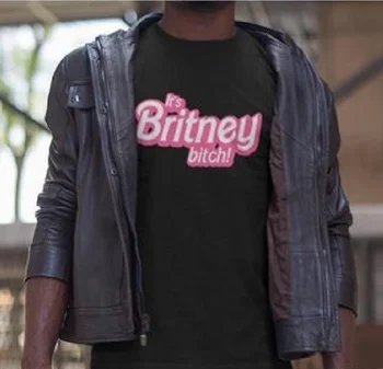 Britney Spears Marškinėliai Tai Britney, B**ch! Medvilnės Marškinėliai Plius Dydis Nuostabus Vasaros Mens Trumpas Rankovės Atsitiktinis Marškinėliai
