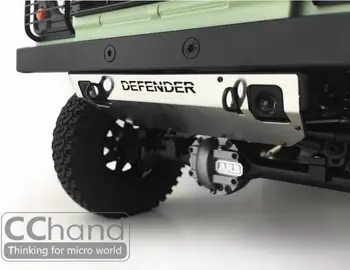 CChand RC4WD D90 D110 metalo priekinės važiuoklės apsaugas ir 5mm led