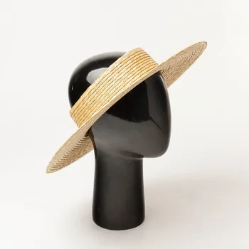 Didmeninė Aukštos Kokybės Natūralių Šiaudų Skydelis Skrybėlės Moterims Pločio Kraštų Tuščias Top Hat Aušinimo UV Atspalvį Paplūdimio Skrybėlę atostogų Dovanos S1187
