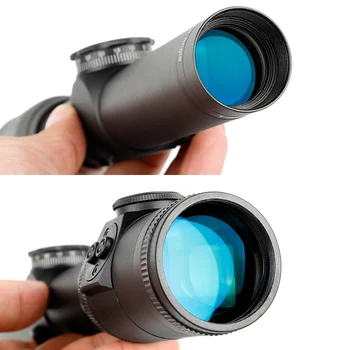 EB 1-4X24E Taktinis Kompaktiškas taikymo Sritis FFP Optiniai Taikikliai Stiklo Tinklelis Raudonos, Žalios Apšviesti Medžioklės Riflescope Pirmas Židinio Plokštumos
