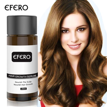 EFERO 3pcs/daug Plaukų Augimą, Plaukai Greičiau Atauga Kovos su Plaukų Slinkimas Pastatų Grožio Tankus, Remonto, Restauravimo Gydymo Serumas
