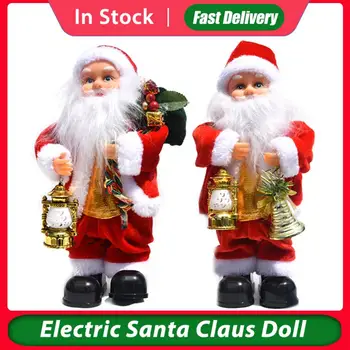 Elektros Kalėdų Senelio Lėlės Žaislas Vaikams Kalėdų Dovana Žaislai 2020 Kalėdų Eglutės Ornamentu Naujųjų Metų Namų Puošybai