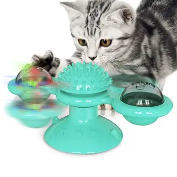 Funny Cat Pakutenti Žaislas Augintiniui Sūkurinės Vėjo Malūno Ratas, Kamuolys Žaisti Žaidimą Žaislai Kačiukas Interaktyvi Dėlionė Mokymo Dantį Prekių C42