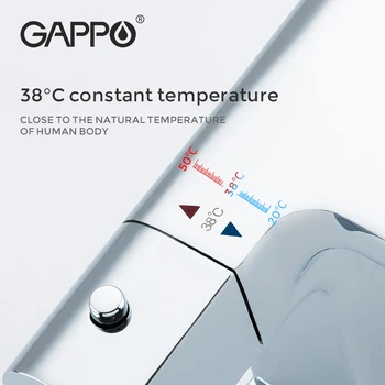 GAPPO termostatiniai maišytuvai bakstelėkite vandens baseino maišytuvai denio montuojamas vonios maišytuvas krioklys praustuvas, maišytuvas, G1007-40