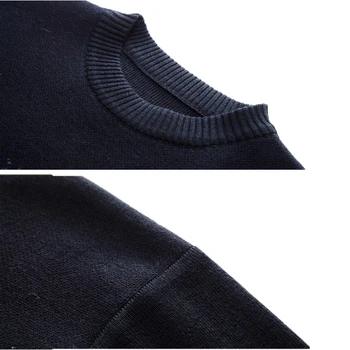 Ilgomis rankovėmis vyriški T-Shirt naujo stiliaus dryžuotas Megztinis paprasta verslo atsitiktinis slim dugno megztinis