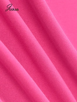 Joskaa Rudenį, Žiemą 2020 Poilsiu Moterų Sexy Klubas Playsuit Komplektus Ilgomis Rankovėmis Tvarstis Pasėlių Viršaus Sukrauti Kelnes Kratinys Streetwear