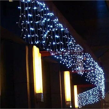 Kalėdinė Girlianda LED Užuolaidų Varveklis Styginių Šviesos 220V Ašaros 0.4-0.6 m 80-40M Centro Pastoge Sodo Etape Lauko Pasakų Žibintai