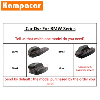 Kampacar BM01-C Wifi Brūkšnys Cam Automobilių Dvr Kamera BMW X1 F48 X3 F25 X4 F26 X5 F15 X6 F16 1 2 3 4 5 7 F20 F30 F31 F32 F40 F10 F07