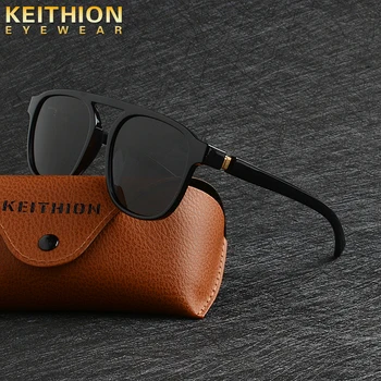 KEITHION Prekės ženklo Dizainas Poliarizuoti Akiniai nuo saulės Vyrų Vairavimo Saulės Akiniai Vintage Retro TR90 Akiniai Akiniai Vyrų Gafas De Sol