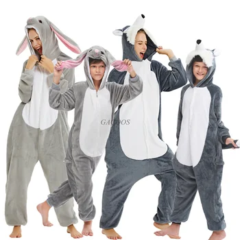 Kigurumi Vaikams Šiltos Žiemos Sleepwear Vaikai Vienaragis Panda Pajama Kūdikių Mergaitės Berniukai Dygsnio Pižama Onesies Hoodied Kabina Drabužiai