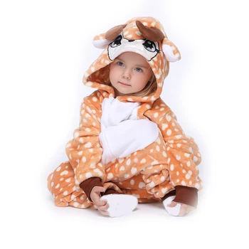 Kigurumi Vienaragis Panda Bear Pižama Nustatyti Kūdikių Berniukų, Mergaičių Gyvūnų Pižamos Homewear Cosplay Žiemos Vaikai Flanelė Gobtuvu Sleepwear