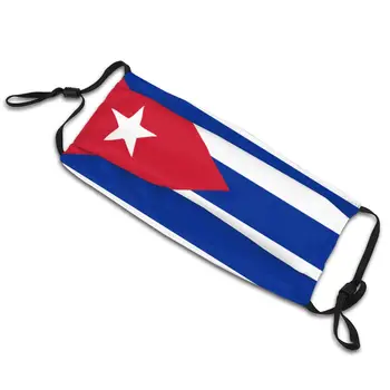 Kuba Kubos Nacionalinės Vėliavos Unisex Ne Vienkartiniai Burnos, Veido Kaukė Anti Migla Apsauga Nuo Dulkių Apsauga Apima Respiratorius