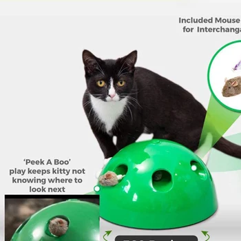 Kūrybos Elektros Pet Funny Cat Dėklas Mokymo Žaislas Katė Braižymo Prietaiso Pelės Žaislas Interaktyvaus Dėlionės Žaidimas Žaisti Įdomius Katė Žaislas