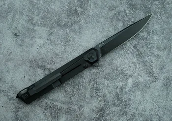 LEMIFSHE Flipper sulankstomas peilis S35VN ašmenys liepsna modelis titano rankena lauko kempingas virtuvinis peilis vaisių peilis EDC įrankis