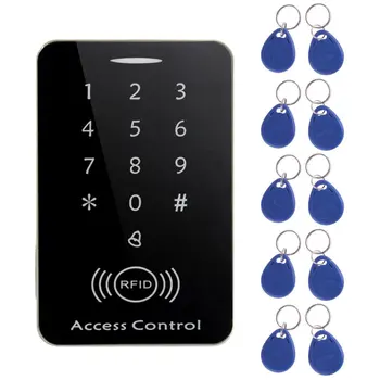 LESHP RDA atskiras prieigos kontrolės kortelės skaitytuvas su skaitmenine klaviatūra+10 TK4100 klavišus namų/butas/factory saugi sistema