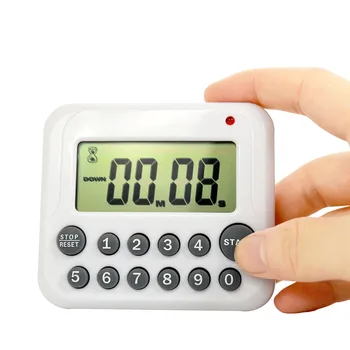 Magnetinio Virtuvės Laikrodis Skaitmeninis Gaminimo Signalizacija Skaitmeninis LCD Virtuvės Laikmatis Virimo Laikrodis Sporto Atgalinės atskaitos Laikmatis 99 Min 12 Klavišai