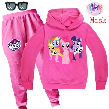 Mano Mažai Pony Hoodies Vaikai Palaidinės Mada Vaikams Gobtuvu Marškinėliai Kūdikių Bamblys Mergaitėms, Vaikams, Drabužiai, Laisvalaikio Tees Sportsw 2021ear