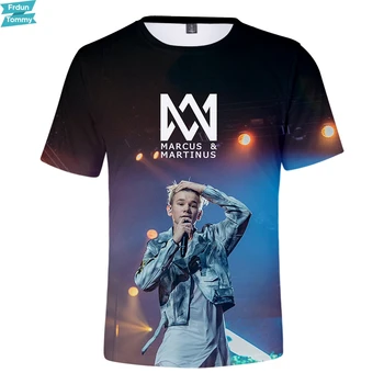 MARCUS&MARTINUS 3D Atspausdintas Kpop T-marškinėliai Moterims/Vyrams Mados Vasaros trumpomis Rankovėmis T shirts 2019 Karšto Pardavimo Atsitiktinis Streetwear Tshirts