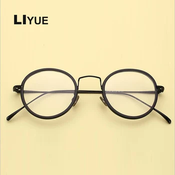 Maži, apvalūs nerd akiniai, unisex turas TR90 akinių rėmelis optinė moterų Vintage akiniai kompiuterio akinių recepto akiniai