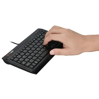 MCSaite Ultra Slim Full Size Išjungti Laidinio USB Mini Keyboard PC Kompiuteris