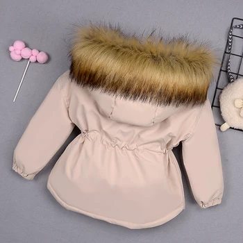 Mergina Striukė nauja 2020 m. vaikams Šilta Vaikiška Vaikų žiemos mergaitės medvilnė paminkštinimas drabužius kūdikio sutirštės medvilnė paminkštinimas kailis