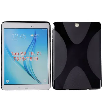 Minkštas Silicio TPU Case For Samsung Galaxy Tab S2 9.7 T810 T813 T815 T819 Tablečių Coque Fundas Padengti+apsauginės plėvelės+rašiklis