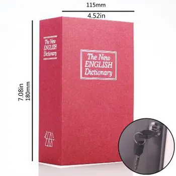 Modeliavimo Knygos Formos Saugiklių Dėžė Su Užraktu Išskirtinį Žodyno Knygų Seifas Praktiniai Automobilių Saugojimo Dėžutė