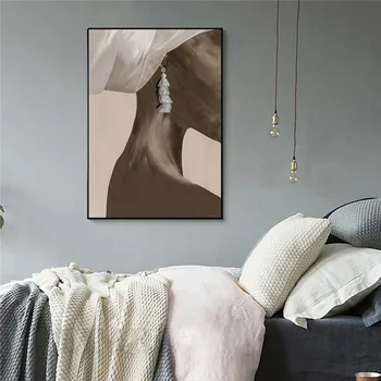 Moderni juoda meno moteris nuotraukas drobė sienų tapybos senovinių namų dekoras drobė plakatai apdailos salonas drobė spausdina be rėmelio