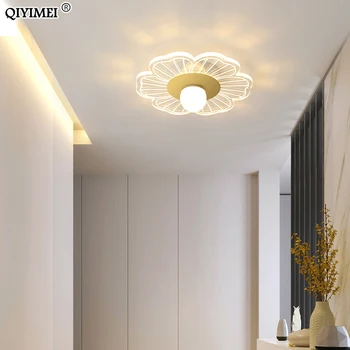 Modernių Lubų Šviesos diodų (LED), Auksas Ir Baltos Spalvos Gyvenimo Studijuoti Kambarys Šiltas, Romantiškas Miegamasis Koridoriaus Spinta Individualumą Apšvietimas