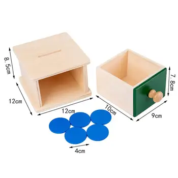 Montessori Ikimokyklinio Objektas Nuolatinio Saugojimo Dėžutė Su Lovelių Kamuolys netoksiškos Medžiagos, Švietimo Žaislai Vaikams