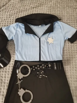 Moterų Sexy Policijos Halloween Kostiumai, Moterims, Cosplay Fancy Dress Suaugusių Moterų Žaidimo Etapas, Baras Policininkas Kostiumas