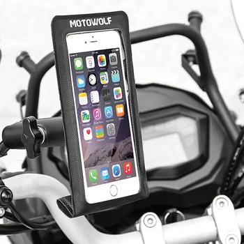 Motociklų, Dviračių Vandeniui Rainproof Mobilųjį Telefoną, Navigacijos Laikiklis Mobilųjį Telefoną, Maišas, Aišku, Stabilus Touch Screen Lauko